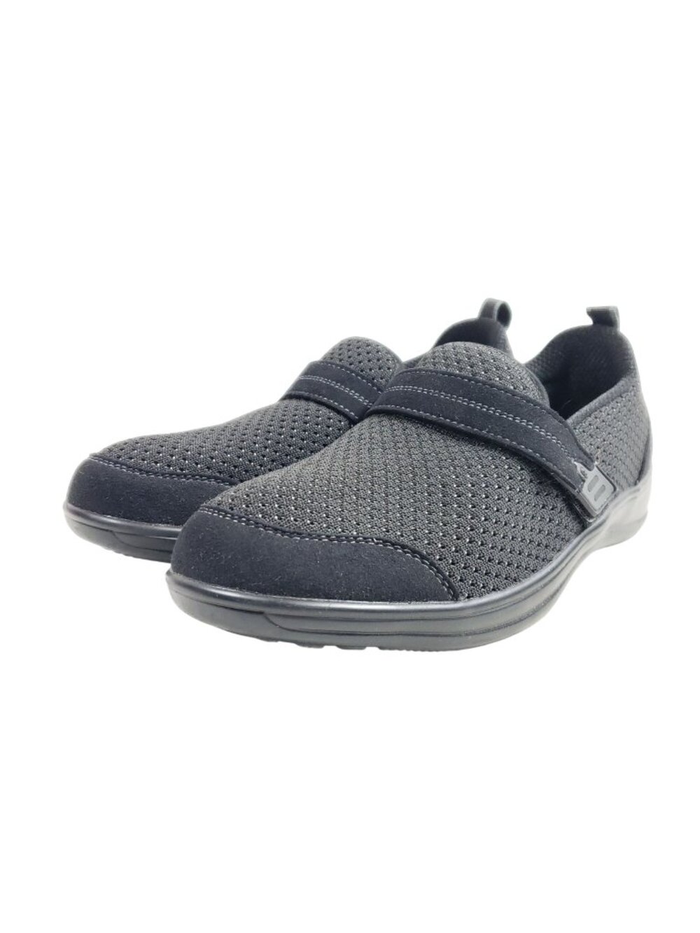 Orthofeet Womens Size 10.5 B Black Orthopedic Shoes Adjustable Strap Lightweight